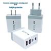 40W EU Standard 4-Port Fast Charger: 2 USB-C & 2 USB-A for Mobile Phones & Watches
