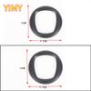 ABS Plastic Matte Black Car Front Grille Cover Emblem Rear Trunk Decal  Protective Cover Suitable for Fiat Panda 2016 +