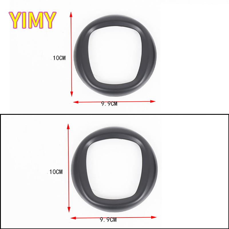 ABS Plastic Matte Black Car Front Grille Cover Emblem Rear Trunk Decal  Protective Cover Suitable for Fiat Panda 2016 +