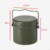 Leak Metal Cooking Pot And Tray, Bento Container for Camping, Hiking, Outdoor
