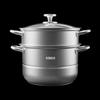 KOBACH European Style Stainless Steel Double Layer Steamer Pot