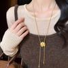 High-end Golden Collarbone Chain Luxury Exquisite Neck Pendant  Versatile