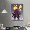 Japanese Anime Cartoon Canvas Painting Pokemon Pikachu Mewtwo Posters Mural Pictures Wall Art Kids Room Aesthetic Decor Cuadros