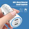 40W Dual PD Car Charger Universal DC12-24V Circular Dual Ports Fast Charging 5V/3A Car Cigarette Lighter Adapter Car Accessories
