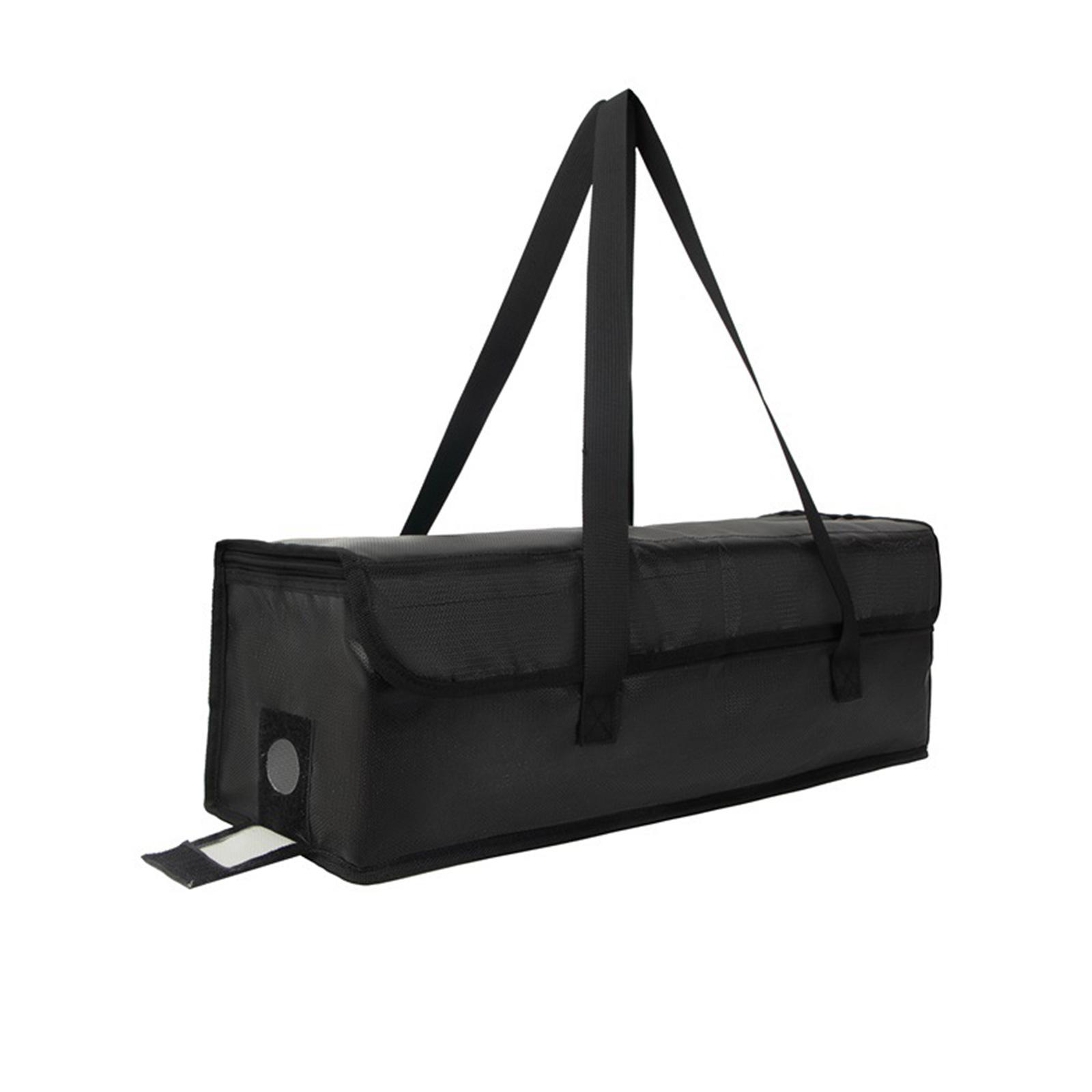 Portable Fireproof Storage Bag Large Capacity Lithium Battery Storage Pouches Explosionproof Battery Bag Enduring 1