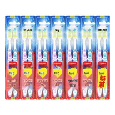 Super Clean Double Bristle Toothbrushes, 14 Count