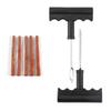 Motorcycle and Truck Vacuum Tire Repair Tool Kit, Car Tire Repair Tool Set with Rubber Strips for Tubeless Tire Puncture Plug