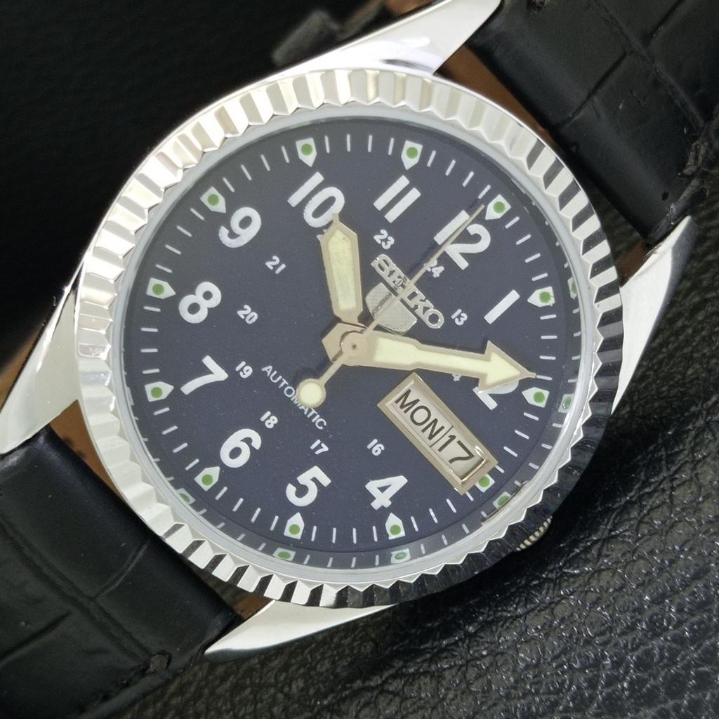 

AUTOMATIC VINTAGE REFURBISHED SEIKO 5 6309A JAPAN MENS BLUE DIAL WATCH a441595-1 Sk-a441595