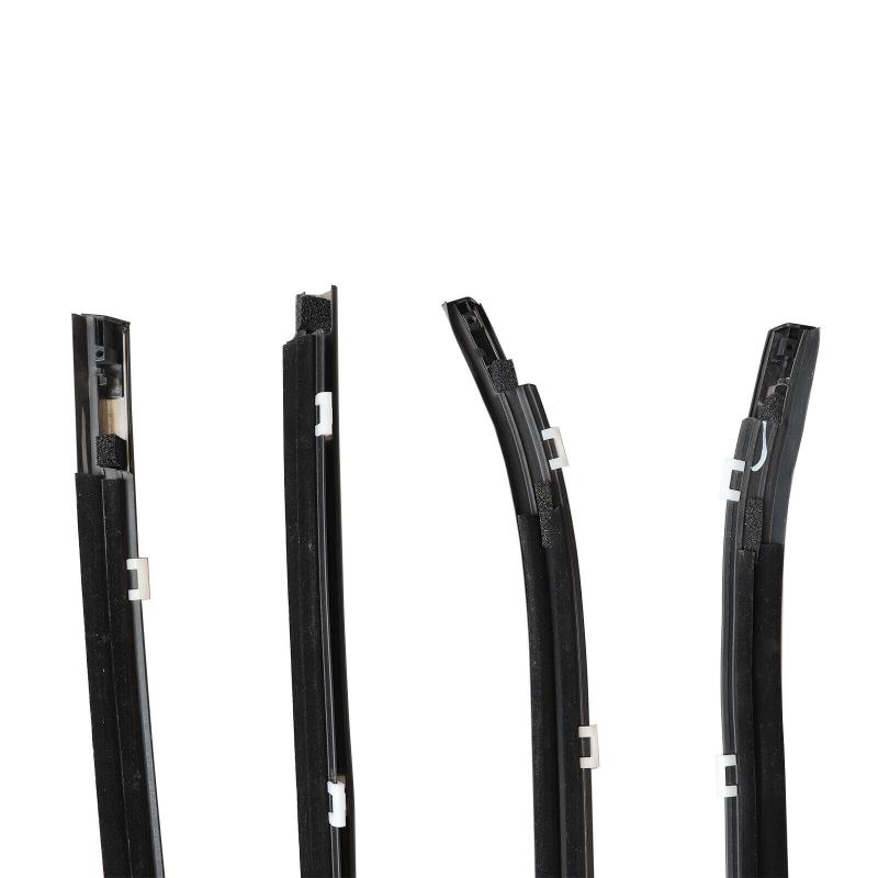 4pcs/set Black Car Door Window Glass Weatherstrip Trim For Hyundai I30 2008-2011 822102L000 Waterproof Pressure Sealing Strip