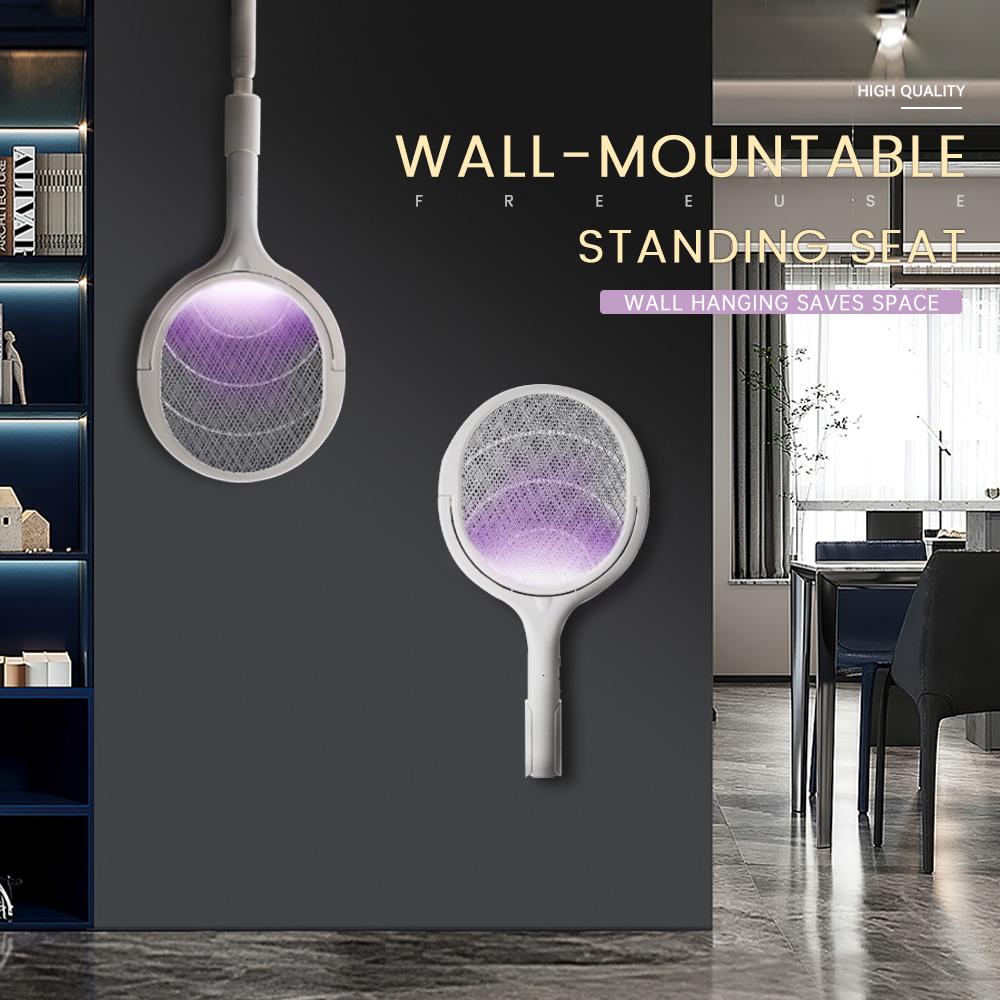 5In1 3500V Mosquito Killer Lamp USB Rechargeable Multi Angle Adjustment Electric Bug Zapper Home Intelligent Mosquito Swatter