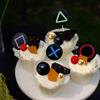 Video game themes Cake Toppers Headset Cake Decoration Ball Controller Cake Decoration for Birthday Party Cake Decoration