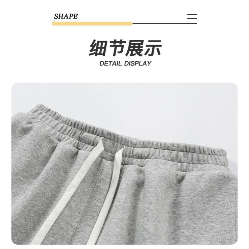 Summer Elastic Waist Letter Printing Shorts Male Loose Casual All-match Sports Shorts Men Knee Length Short Pants