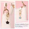 5 Pcs Creative Cherry Blossom Keychain Colorful Flower Bag Pendant Small Gift Decoration Couple Family Keychain Pendant