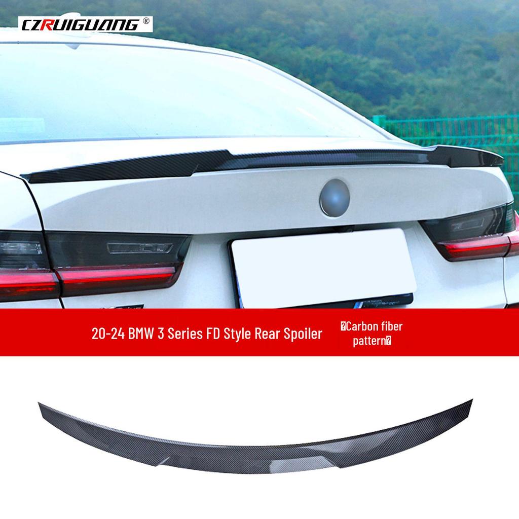 Compatible with 20-22 BMW 3 Series G20: Front Splitter, Lip, Rear Spoiler Body Kit, Corner Spoilers.