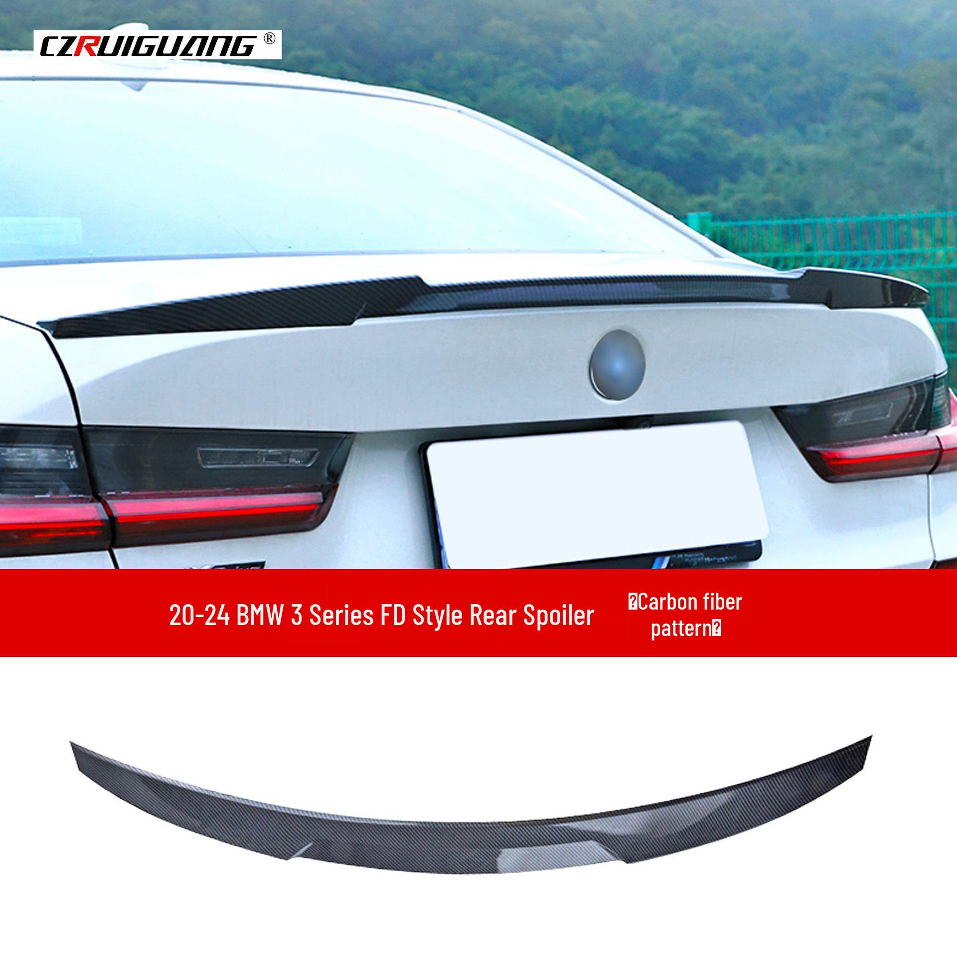 Kit Carrozzeria Splitter Anteriore & Spoiler Posteriore Compatibile per BMW Serie 3 G20 (2020-2022)