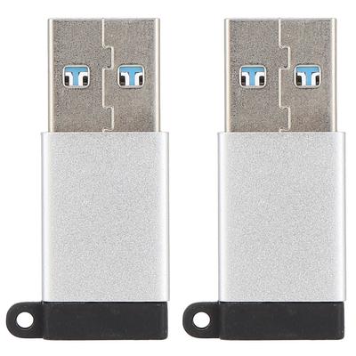 Adapter USB3.0 To TypeC USB C To USB OTG Plug Play Conversion Head for Data Transmission(Silver )