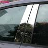 6 st Blank Krom Bilpelare Fönsterlister Dekoration PC-material För Mercedes Benz S-klass W220 1998-2005