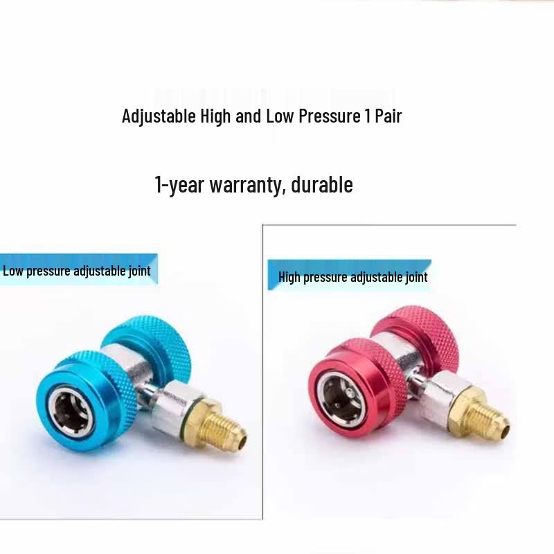 R134a Car AC Refrigerant High/Low Pressure Quick Coupler Set