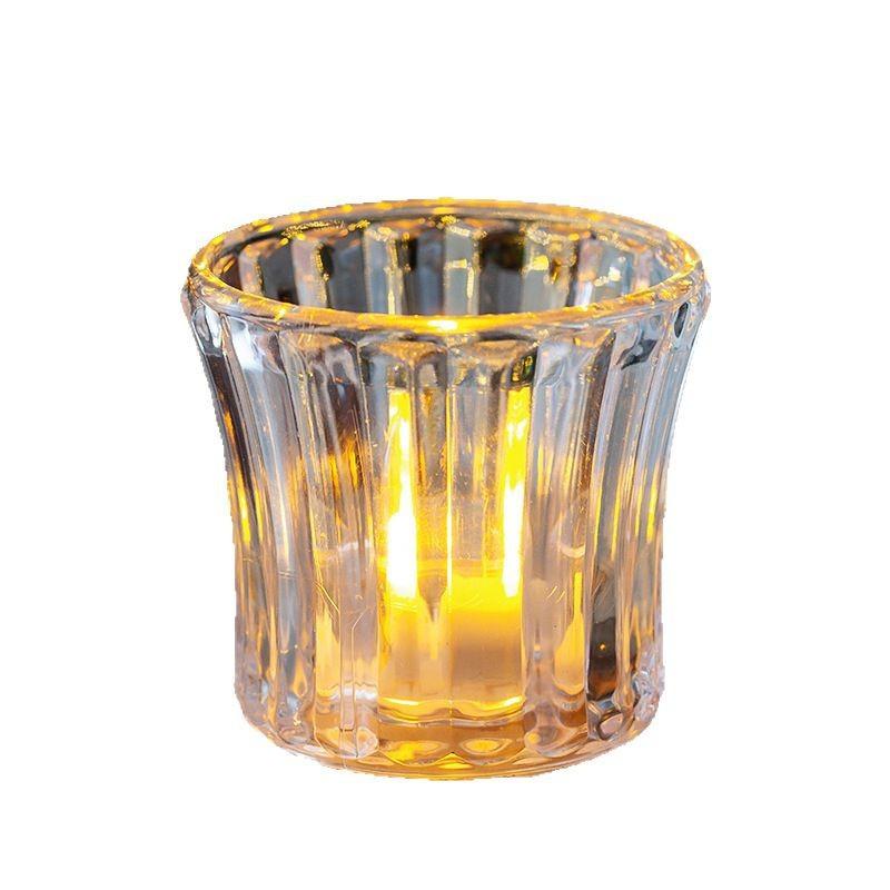 LED Candle Lamp Crystal Cup Decor Party Camping Dorm Bedroom