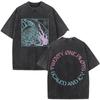 Rockové tričko Twenty One Pilots s vintage praním Pánské Dámské Módní Hip Hop Oversized trička Bavlna Ležérní tričko