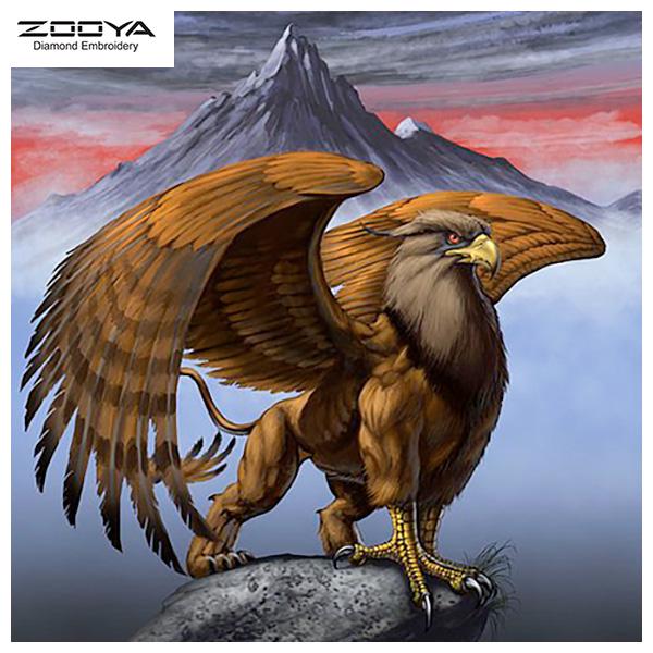 

ZOOYA DIY 3D квадратная алмазная картина животное Орел вышивка крестиком домашний декор
