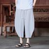 2025 Summer Men Cotton Linen Pants Men Loose Wide Leg Casual Trousers Male Comfortable Trendy Solid Color Pants Harajuku Pants