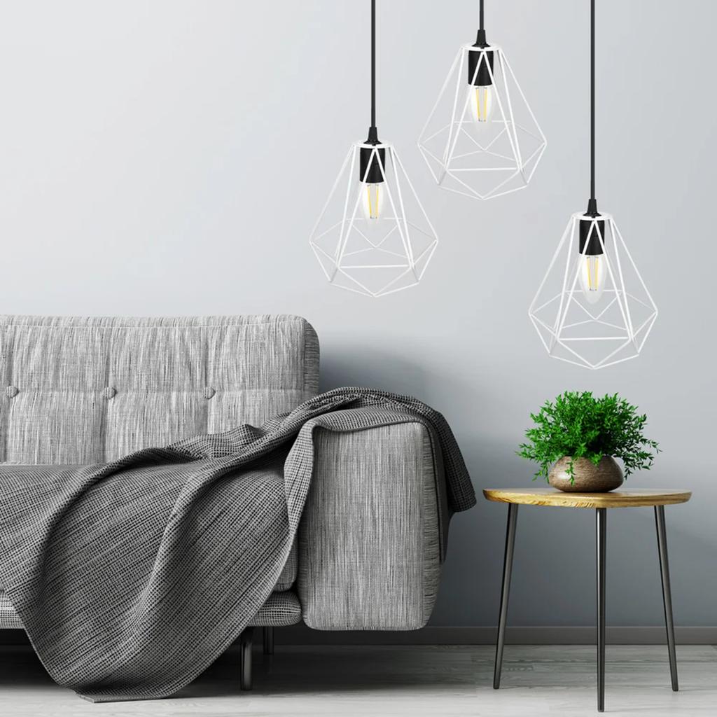 New Vintage Black Iron Pendant Light Fixture with Stylish Industrial Lampshade for Modern Kitchen or Bedroom Illumination