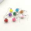 Small Mushroom Shaped Dangle Earrings Cartoons Cute 8 Colors Handmade Drop Earrings For Women Girls Jewelry Lovely Funny Gifts