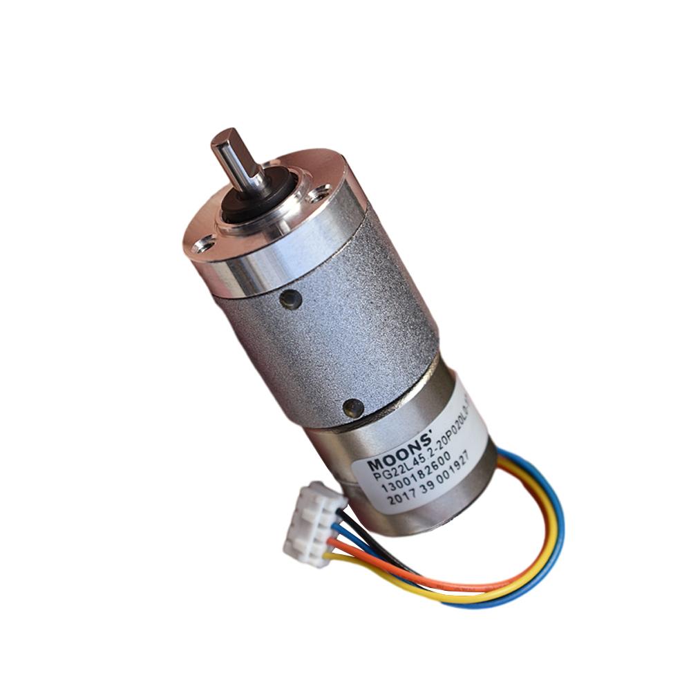 22MM Planetary Gear Motor Stepper Motor All Metal Gear Two Phase Four Wire Precision Stepper Motor 1:45.2 Reduction Ratio