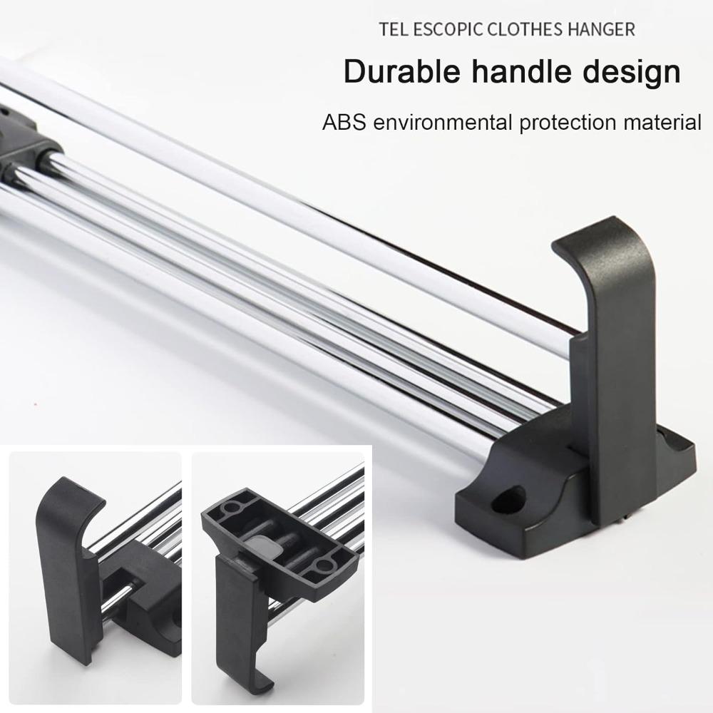 Simple Extendable Pull-Out Closet Valet Rod,Retractable Pants Hangers Sliding hanging rail,for Wardrobe Clothing Storage