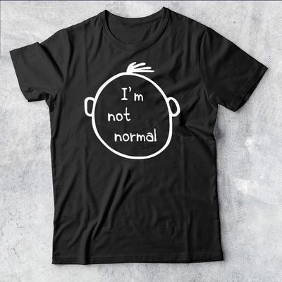 I'M NOT NORMAL Slogan Punk Crazy Scientist   Mens T-Shirt #AV #P1#PR