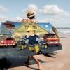 British Animated F-Fireman Sam Beach Towel Colorful Bath Towels For Girl Quick Dry Custom Sand Free Beach Yoga Spa Gym Pool