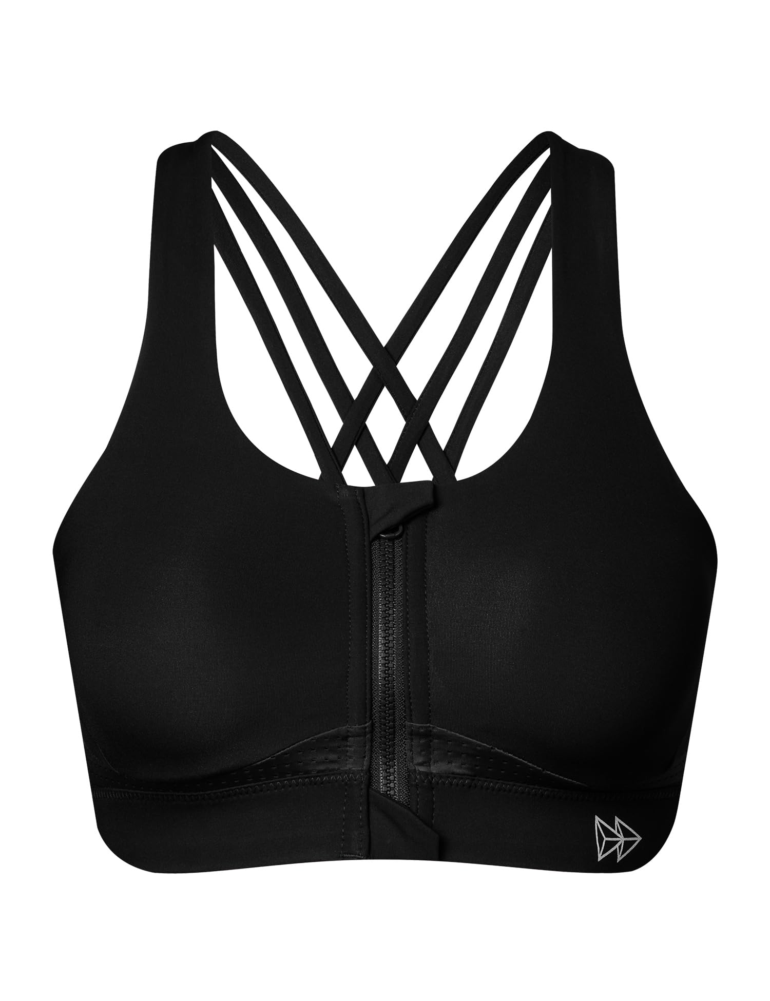 

Yvette Sports High Running Sizes L Black Women s Open-Front Bra, No-Slip, Support, Cross-Back, Bra, (A-C),