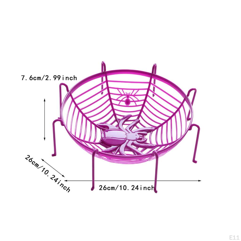 Miska se sladkostmi Halloween Pavučinový košík Pamlsky Servírovací tác Dekorativní talíř