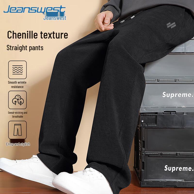 Jeanswest Men's Chenille American Retro Casual Pants