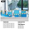 Dessert table Buffet table Food display rack Acrylic Cold Food Display Stand Hotel tea break table setup Ornament set Blue booth