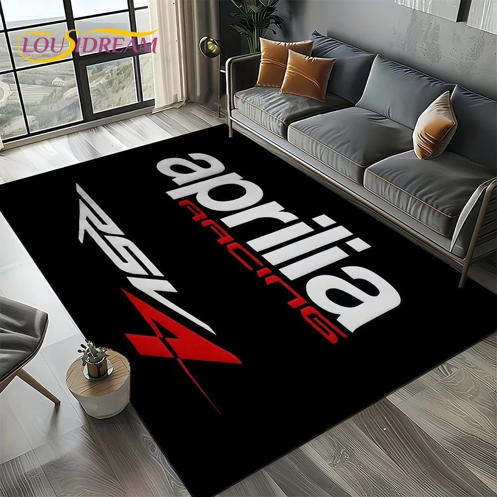 Aprilia Racing Car Logo Large Carpet Rug for Home Living Room Bedroom Sofa Doormat Decor Kids Area Rug Carpet Non-slip Floor Mat