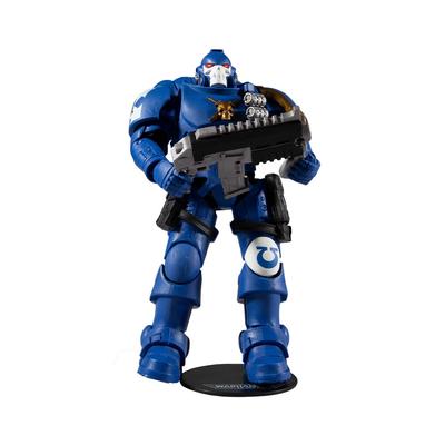McFarlane Toys Warhammer 40,000 Ultramarine River Bolt Carbine & Base 7-inch Action Figure