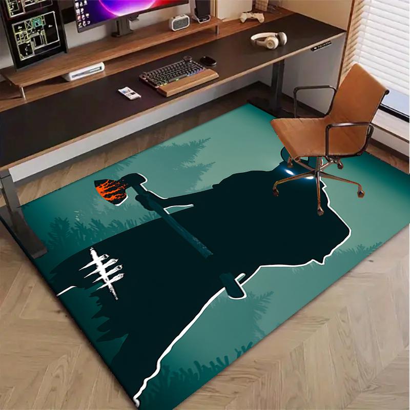 Dead by Daylight Polyester Carpet, Soft Indoor Mat for Office Chair, Living Room, Computer Desk - Decorative Home Office Rug Design
