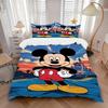 3pcs Mickey Design Disney Bedding Set, Includes Quilt Cover and Pillowcases, Suitable for All Seasons, Machine Washable, Ideal Gift for Fami
