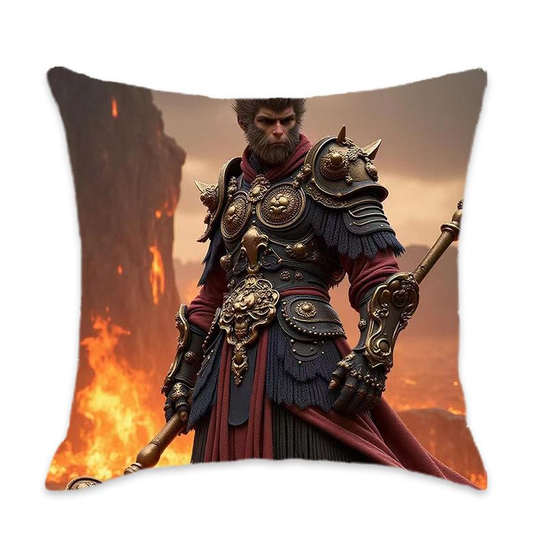 Kissen der New Black Myth Wukong Serie Bequem und weich Auto Zuhause Schlafzimmer Nachttischkissen Kissen