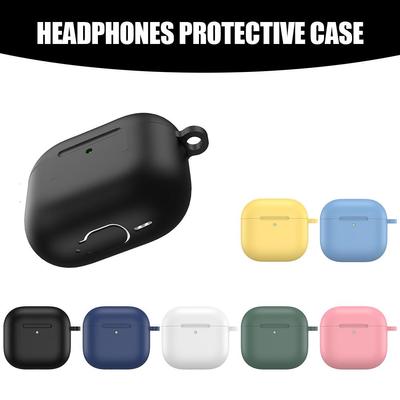 Funda de silicona de color sólido para AirPods 4, a prueba de golpes y caídas, generación 4, protección D4X5