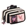 Astuccio Black Pink Farfalla per Bambini, Stile Dolce & Cool, Nuovo Modello 2025, Grande Capacità, Design alla Moda