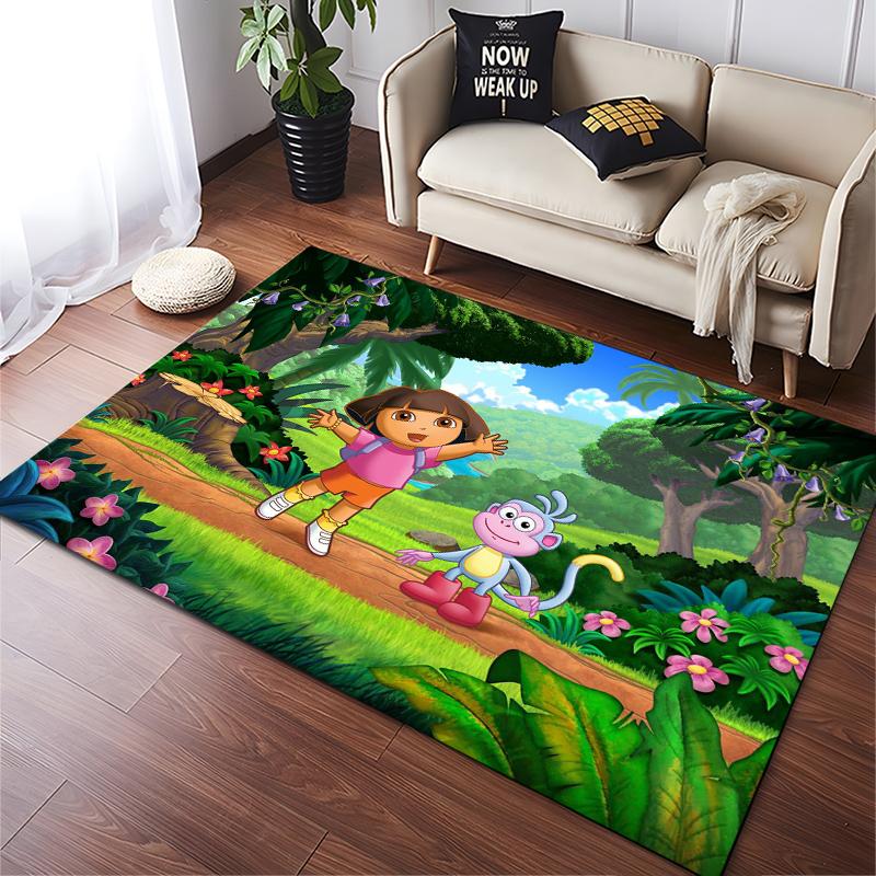 Funny D-Dora Classic Anime Explorer Area Carpet for Living Room Home Decor Sofa Table Kids Rug Non-slip Chair Lounge Floor Mat