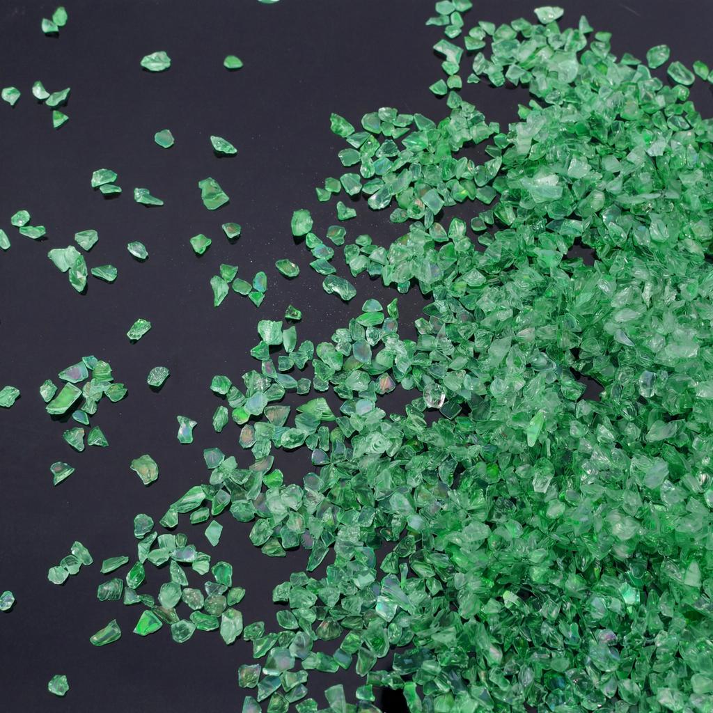 Glass Crushed Stone AB Iridescence