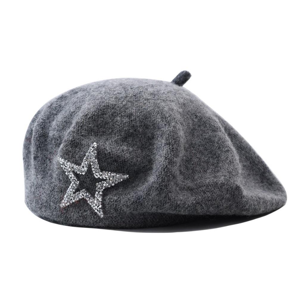 Retro Warm Painter's Hat Artist Style Winter All-match Hat  Spring Autumn Winter