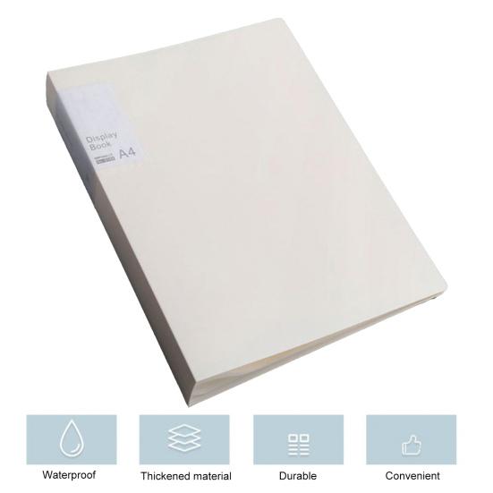 File Folder Double-sided High-Transparency Large Capacity Inner Pockets Multifunctional Sheet Protector with Plastic Sleeves A4 Paper Binder Portfolio