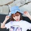 Sunshade Shabby Fisherman Hat Retro Sun Protection Basin Cap Denim Bucket Hats  Spring