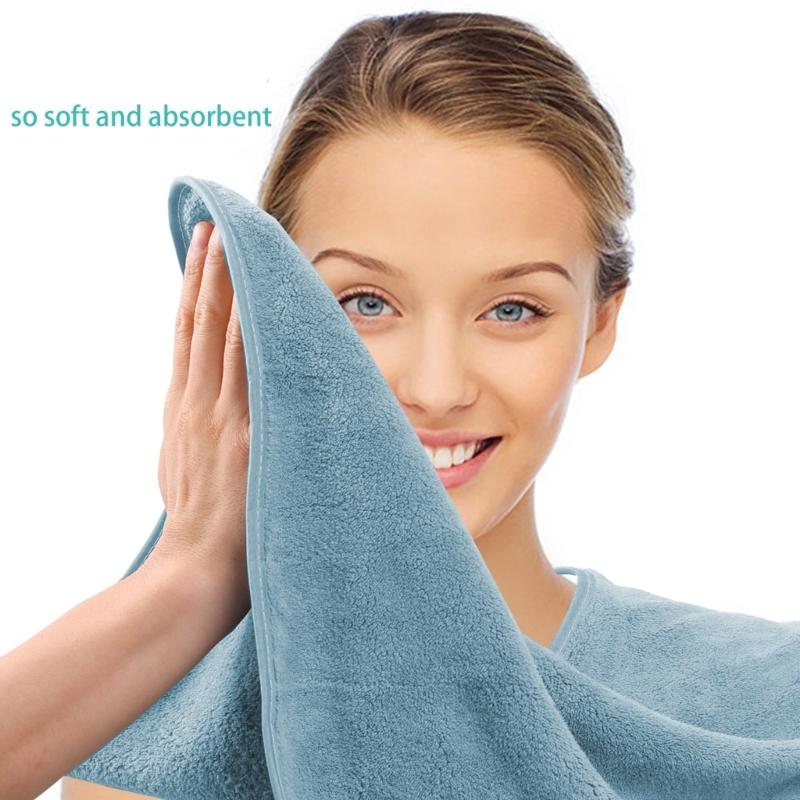 Washable Clothing Protector Coral Fleece Reusable Adult Bib for Dining Eating Feeding Large Towel Bib for Men Women