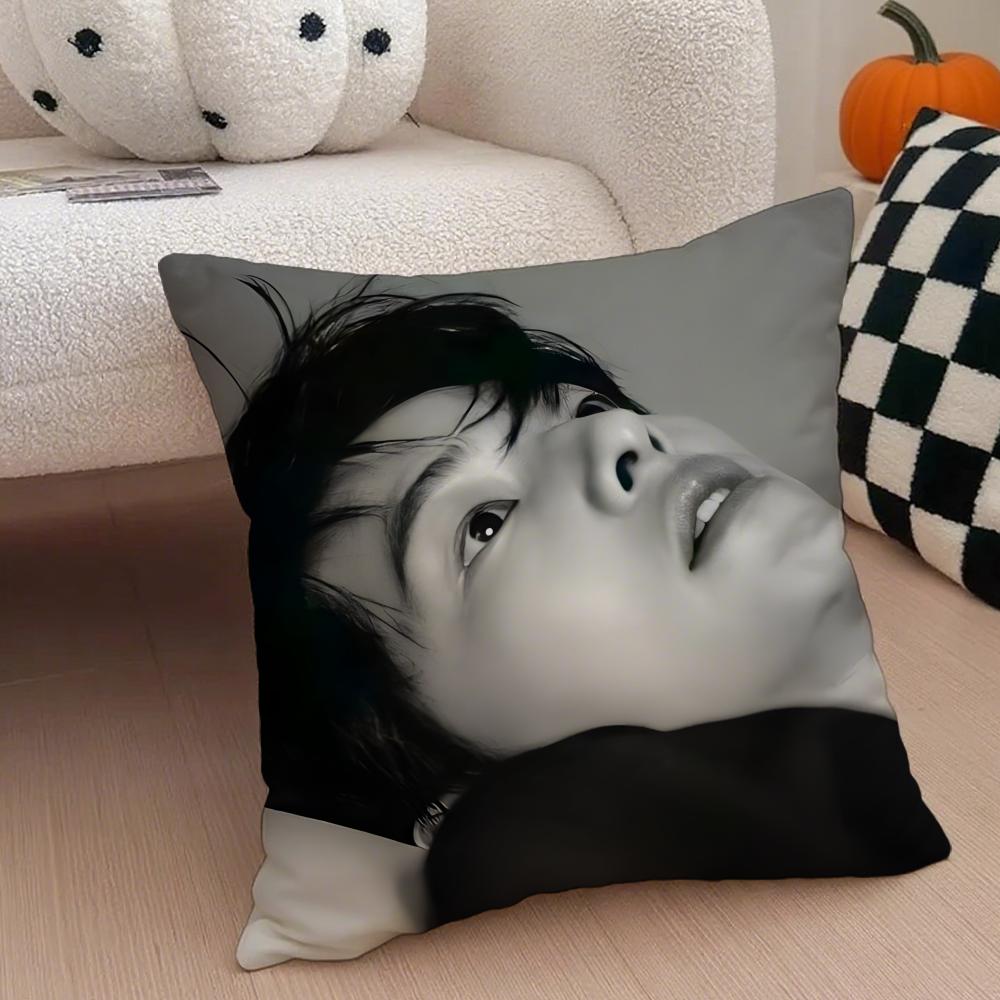 Handsome Talented Korean Actor SSong Joongki Cushion Cover Throw Pillow Cover Hidden Button Durable Polyester Chair Cushion